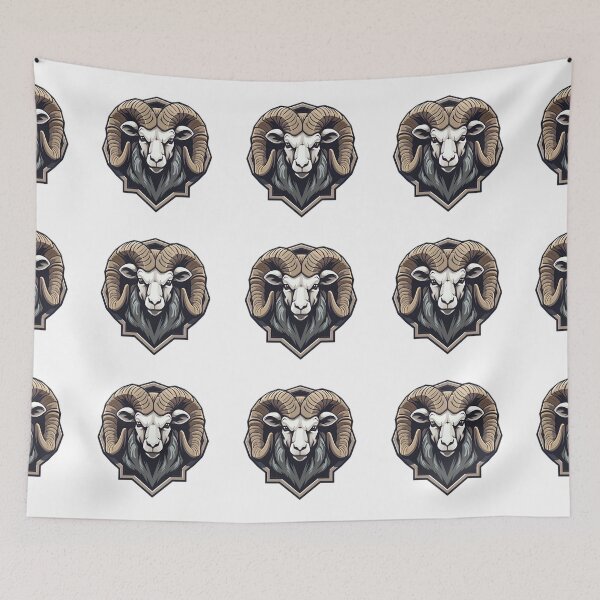 Item preview, Cartoon Style Ram Logo, Sticker, Wall arts, Art Prints and More designed and sold by Kevin Lou.