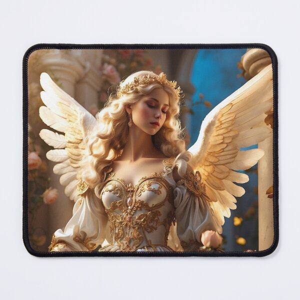 Item preview, Christian Gifts- Amazing Christian Art of Beautiful Realistic Angel designed and sold by HeavenArtStudio.