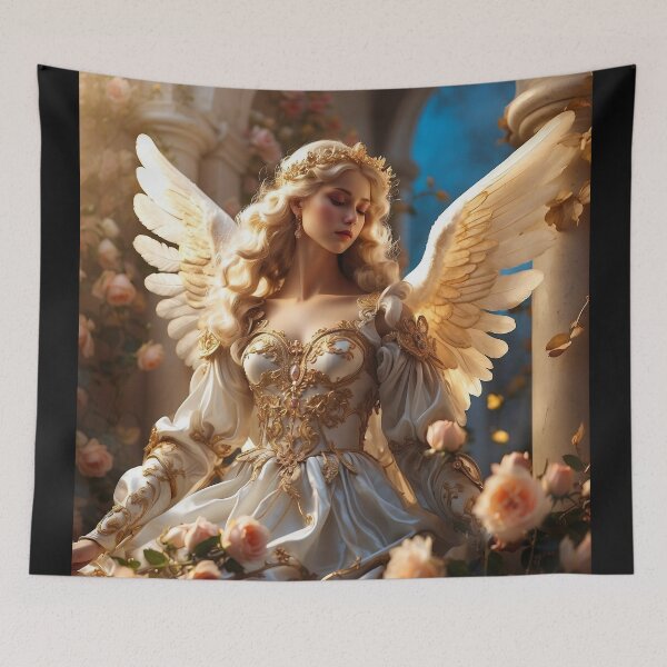Item preview, Christian Gifts- Amazing Christian Art of Beautiful Realistic Angel designed and sold by HeavenArtStudio.