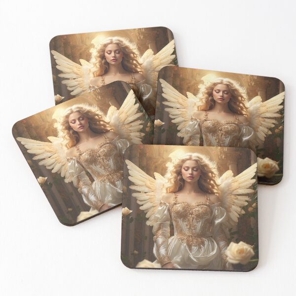 Item preview, Christian Gifts- Amazing Christian Art of Beautiful Realistic Angel designed and sold by HeavenArtStudio.