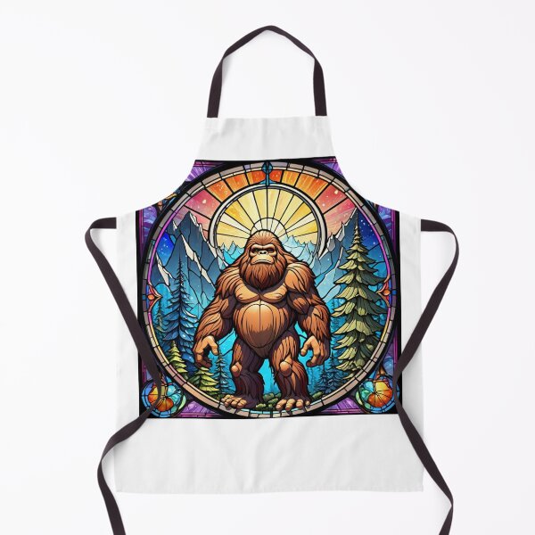 Item preview, Sunrise illuminates Bigfoot in stunning stained glass designed and sold by MoonShroomPrint.