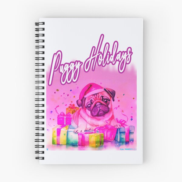 Item preview, Pug HAPPY HOLIDAYS 75 MERRY CHRISTMAS PUGGY HOLIDAYS   designed and sold by RedBluffTraders.