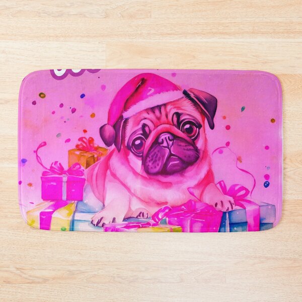 Item preview, Pug HAPPY HOLIDAYS 75 MERRY CHRISTMAS PUGGY HOLIDAYS   designed and sold by RedBluffTraders.