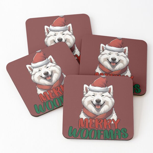 Item preview, Merry Woofmas Samoyed Dog  designed and sold by GoodyPaws.