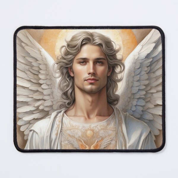 Item preview, Christian Baptism Gifts - Christian Art of Beautiful Angel designed and sold by HeavenArtStudio.