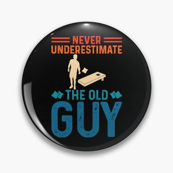 Item preview, Never Underestimate The Old Guy Retro Design - Baggo Team Bean Bag Toss Game - Funny Cornhole Player Vintage designed and sold by naworas.