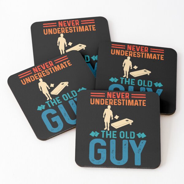 Item preview, Never Underestimate The Old Guy Retro Design - Baggo Team Bean Bag Toss Game - Funny Cornhole Player Vintage designed and sold by naworas.