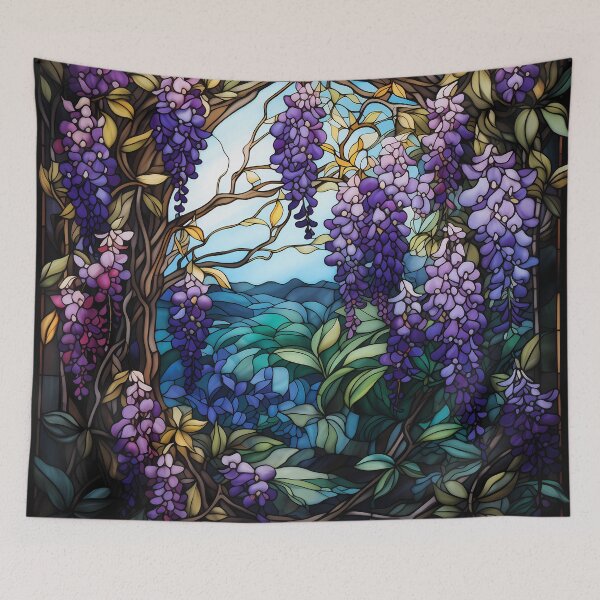 Item preview, Stained Glass Wisteria Overlook designed and sold by Matt's Artificial Nature.
