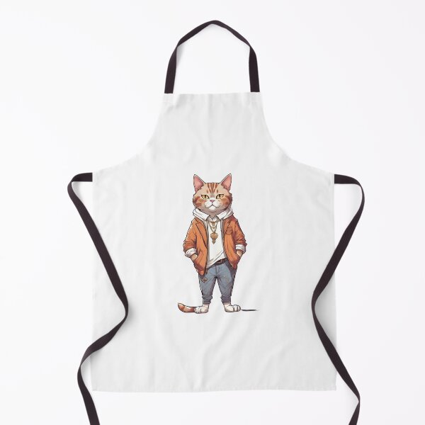 Aperçu de l'œuvre Chat drip mignon avec habits de luxe streetwear créée et vendue par ExtraSilver.