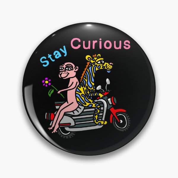Item preview, Stay Curious Animals on Motorcycle designed and sold by NOTSNIW ART.