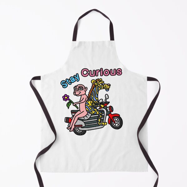 Item preview, Stay Curious Animals on Motorcycle designed and sold by NOTSNIW ART.