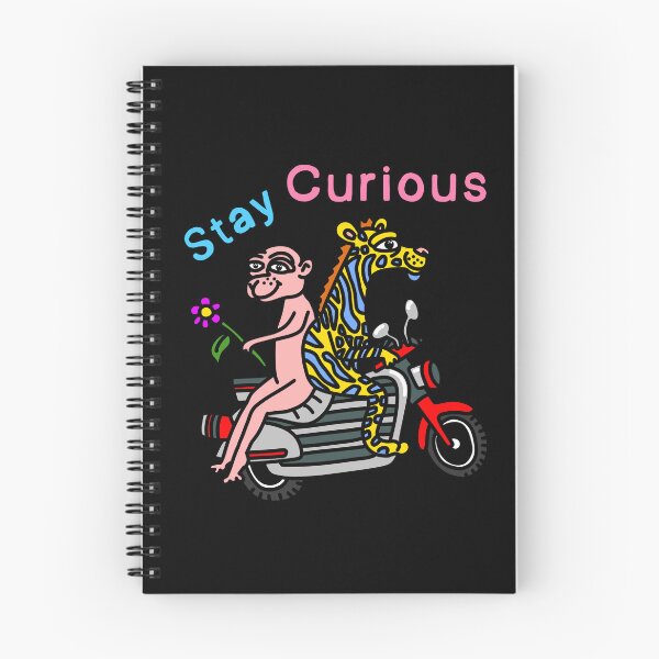 Item preview, Stay Curious Animals on Motorcycle designed and sold by NOTSNIW ART.
