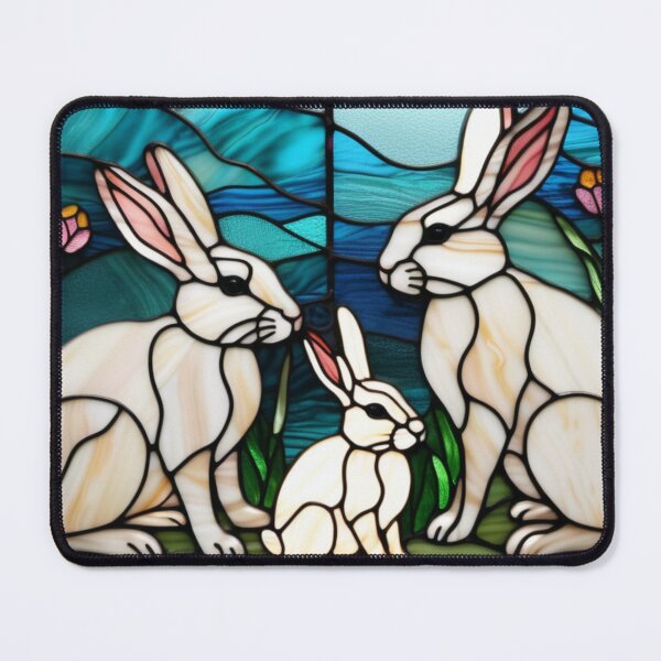 Item preview, Woodland Rabbits: Stained Glass Effect Design designed and sold by Culture2Design.