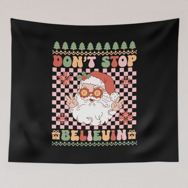 Item preview, Don't Stop Believing Retro Ugly Christmas Design designed and sold by Acim0.
