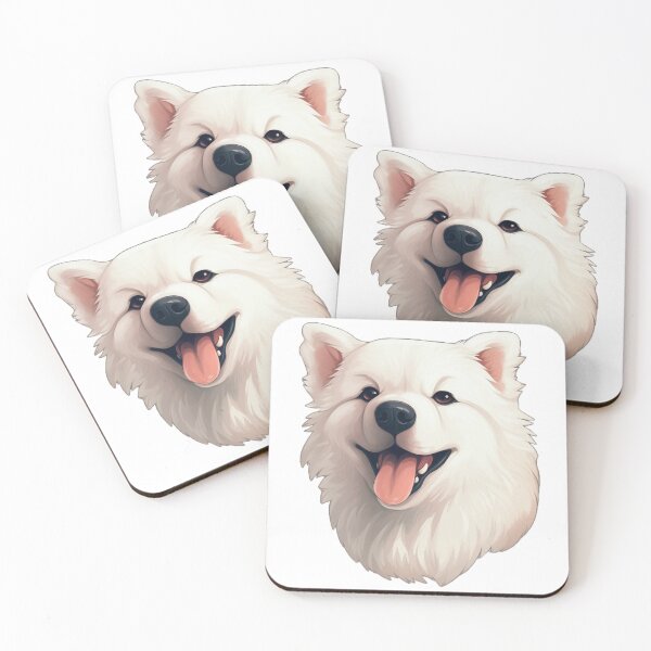 Item preview, Samoyedo White Dog from the Doggy Sticker Pack designed and sold by STICKERSLALA.