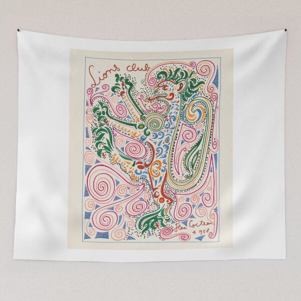 Item preview, Jean Cocteau artwork jean Cocteau paintings lions club designed and sold by Amy-Hamilton.
