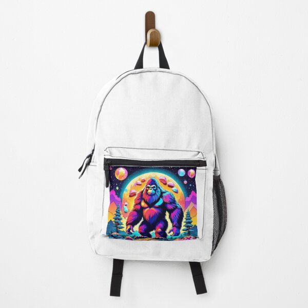 Item preview, Cosmic Bigfoot dances in psychedelic harmony with Earth's mushrooms. designed and sold by MoonShroomPrint.