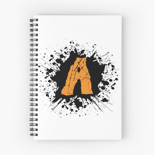 Item preview, Monogram A Grunge Black Splatter designed and sold by simplymonogram.
