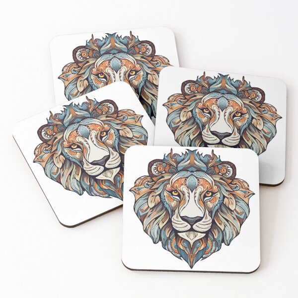 Item preview, Lion Mandala from the Africa Safari Sticker Pack designed and sold by STICKERSLALA.