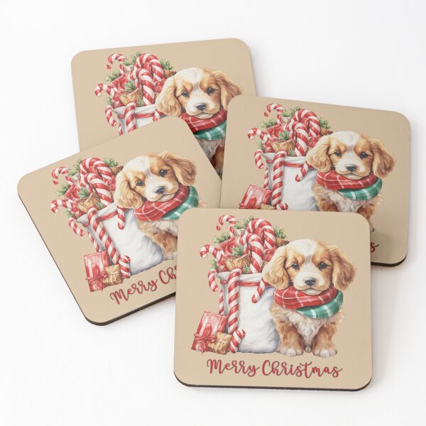 Item preview, Merry Christmas (puppy) designed and sold by Lisa Weber.