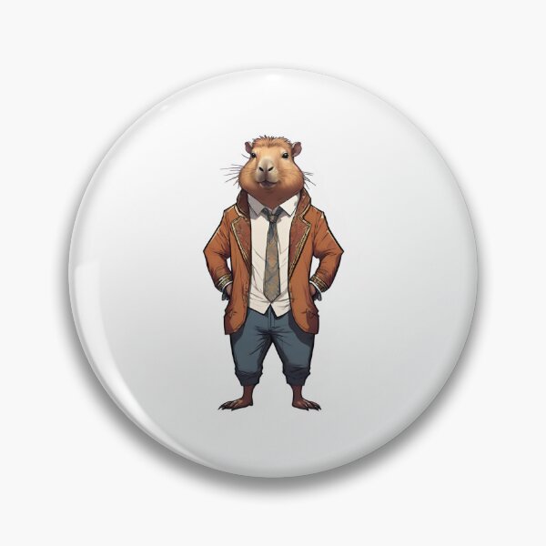 Item preview, Cute drip Capybara with luxury streetwear clothes designed and sold by ExtraSilver.