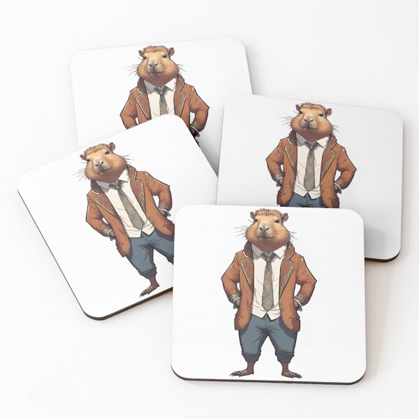 Item preview, Cute drip Capybara with luxury streetwear clothes designed and sold by ExtraSilver.