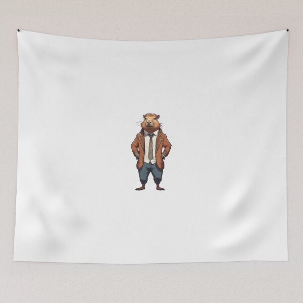 Item preview, Cute drip Capybara with luxury streetwear clothes designed and sold by ExtraSilver.