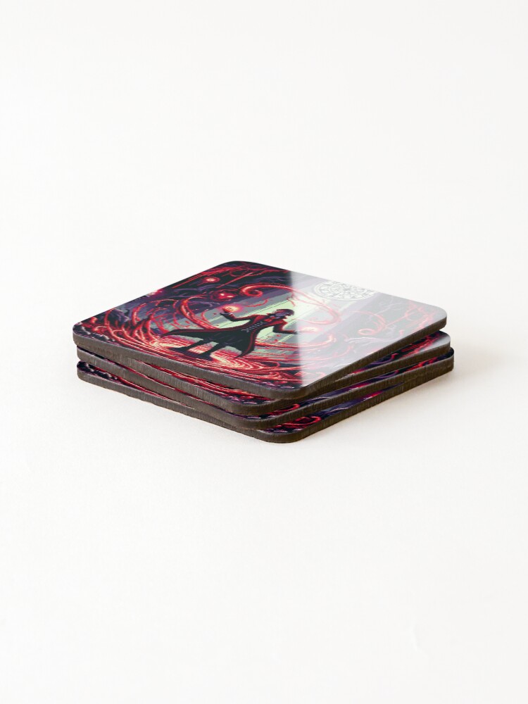 Thumbnail 4 of 5, Coasters (Set of 4), Vampiric Ritual designed and sold by janarspixels.