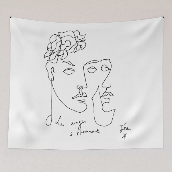 Item preview, Jean Cocteau artwork jean Cocteau paintings les anges s'étonnent designed and sold by Amy-Hamilton.