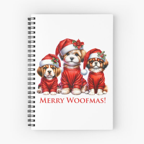 Item preview, Merry Woofmas (puppys) designed and sold by Lisa Weber.