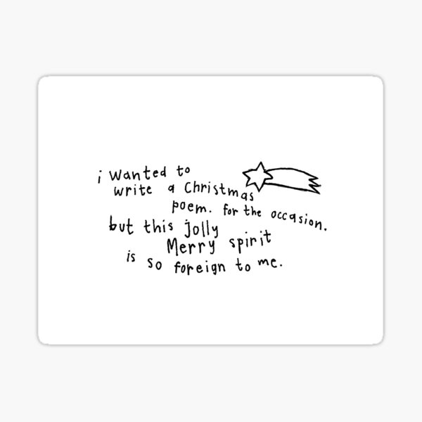 Item preview, Christmas poem designed and sold by dontknowillsoon.