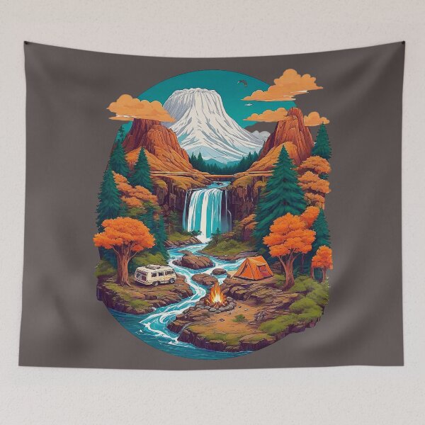 Item preview, Camping experience in the magic of nature designed and sold by Minpadesign.