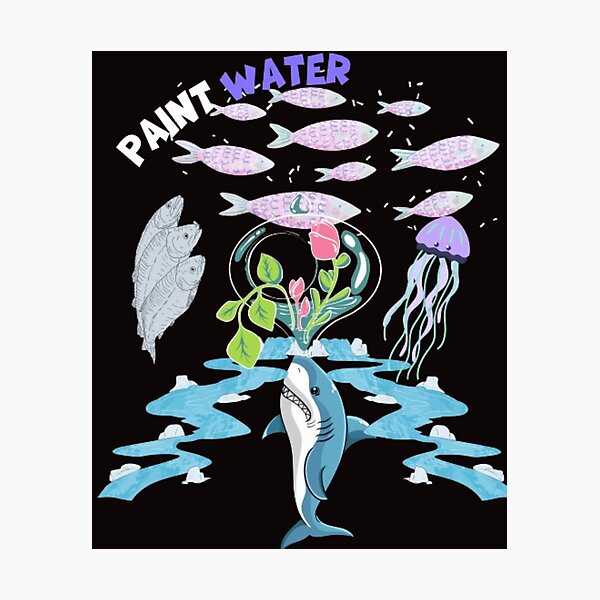 Vista previa del artículo con la obra «pintar Wanter Escape del tiburón», diseñado y vendido por SNkool5.