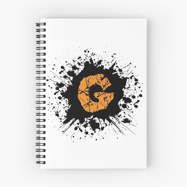 Item preview, Monogram G Grunge Black Grunge Splatter designed and sold by simplymonogram.