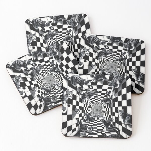 Item preview, Escher's Optical Illusion and Endless Walls and Stairs with Cats Impossible Construction designed and sold by Butler in the Home.