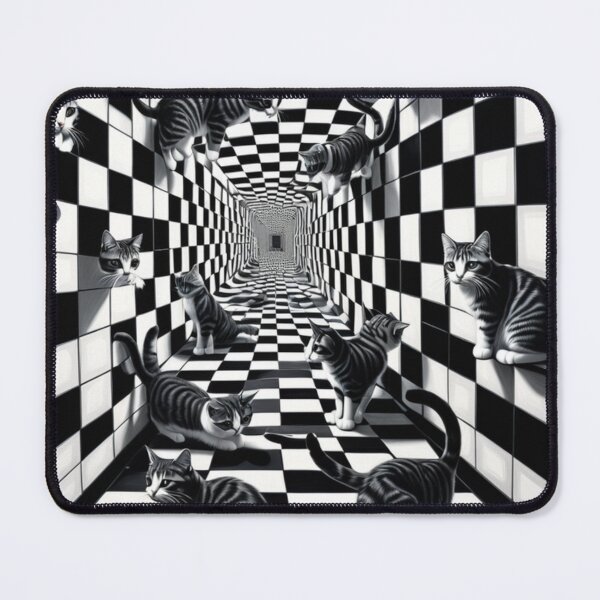 Item preview, Escher's Optical Illusion and Endless Walls and Stairs with Cats Impossible Construction designed and sold by Butler in the Home.