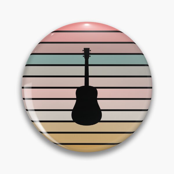 Item preview, Retro Sunset Acoustic Guitar Silhouette designed and sold by JPareDesign.
