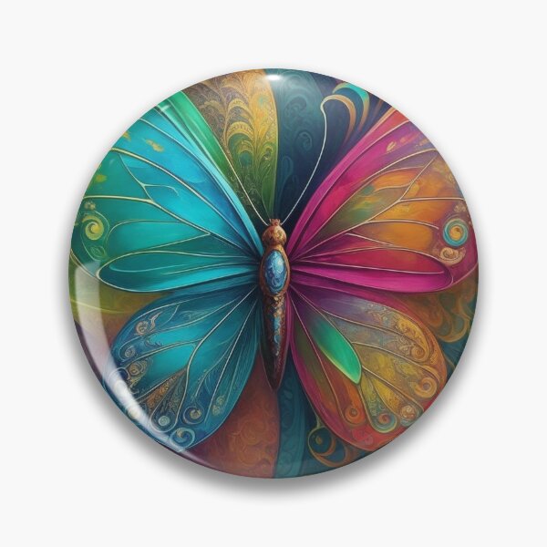 Item preview, Butterfly Art Nouveau Painting designed and sold by druidwolfart.