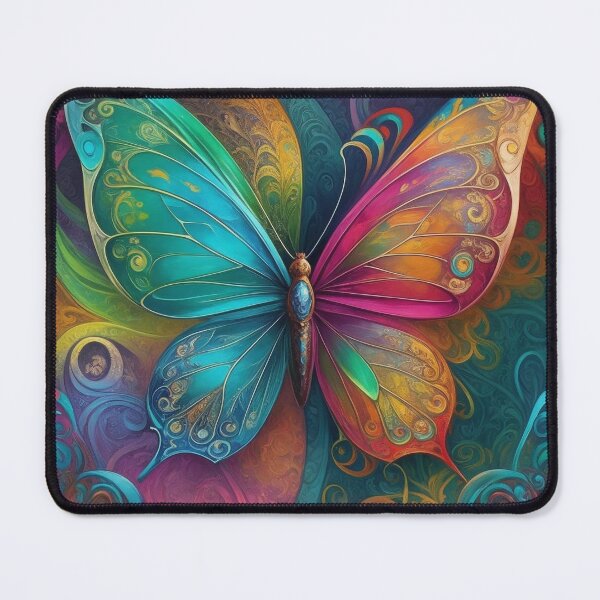 Item preview, Butterfly Art Nouveau Painting designed and sold by druidwolfart.