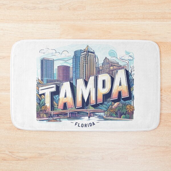 Item preview, Tampa Florida Watercolor Illustration designed and sold by PaintMeWorld.