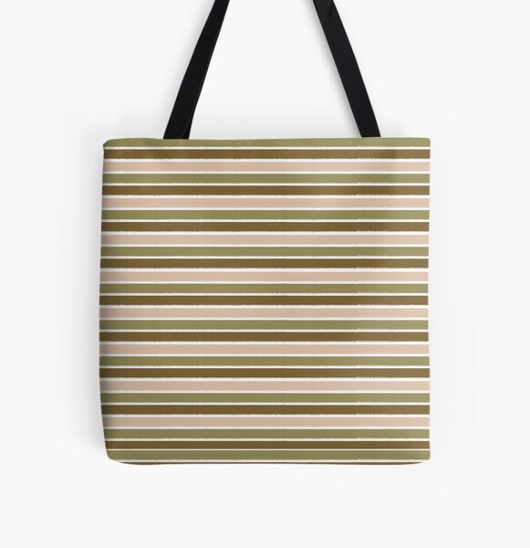 Colorful Stripes All Over Print Tote Bag