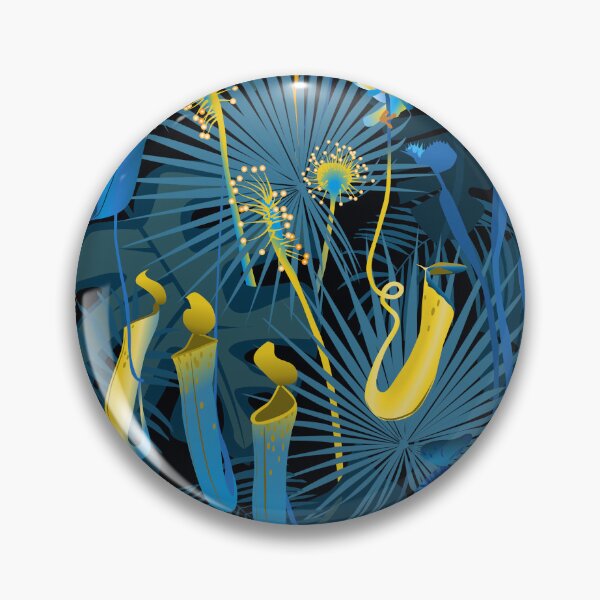 Item preview, nocturnal carnivorous flora - blue-yellow designed and sold by kobyakov.