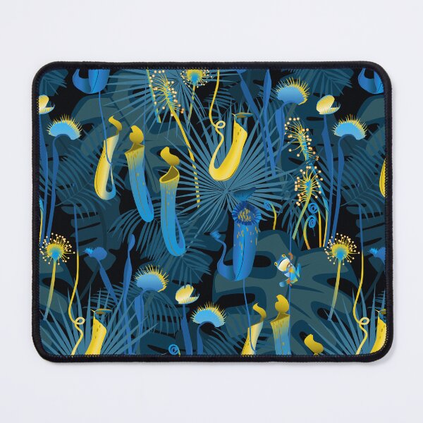 Item preview, nocturnal carnivorous flora - blue-yellow designed and sold by kobyakov.