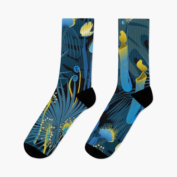 Item preview, nocturnal carnivorous flora - blue-yellow designed and sold by kobyakov.