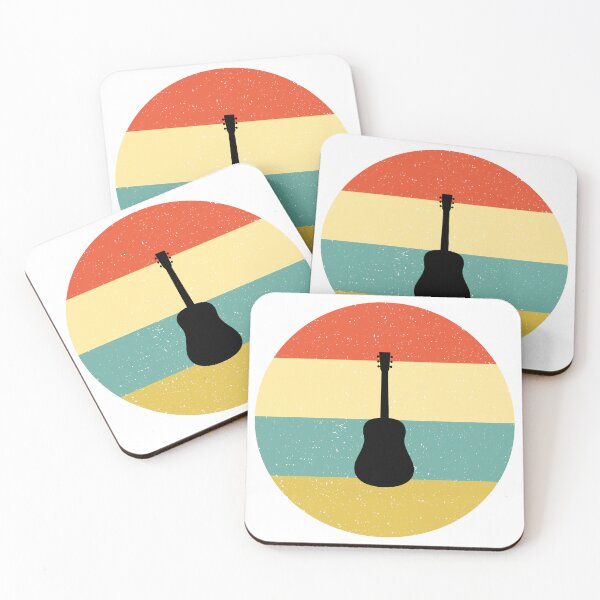 Item preview, Retro Sunset Acoustic Guitar Silhouette designed and sold by JPareDesign.