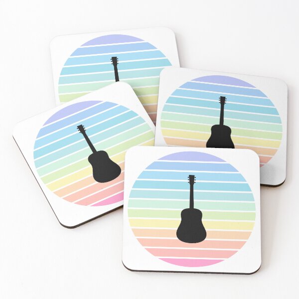 Item preview, Retro Sunset Acoustic Guitar Silhouette designed and sold by JPareDesign.