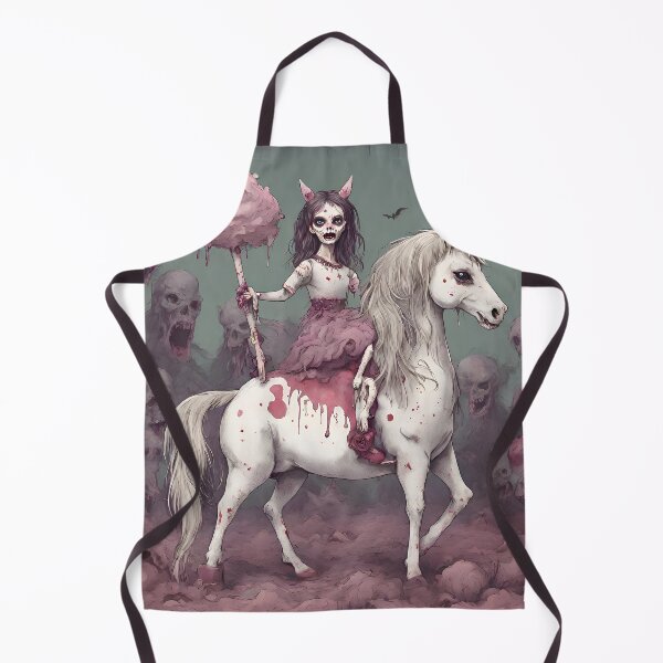 Item preview, Zombie Doll on a Unicorn in a Pink Cotton Candy Nightmare designed and sold by N0VEEN.