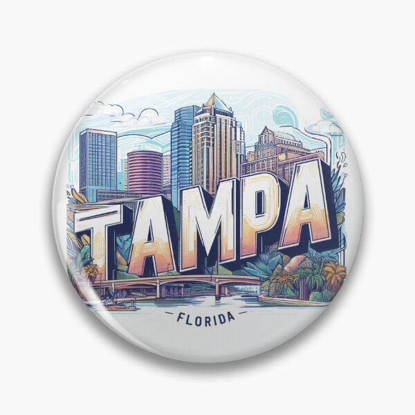 Item preview, Tampa Florida Watercolor Illustration designed and sold by PaintMeWorld.