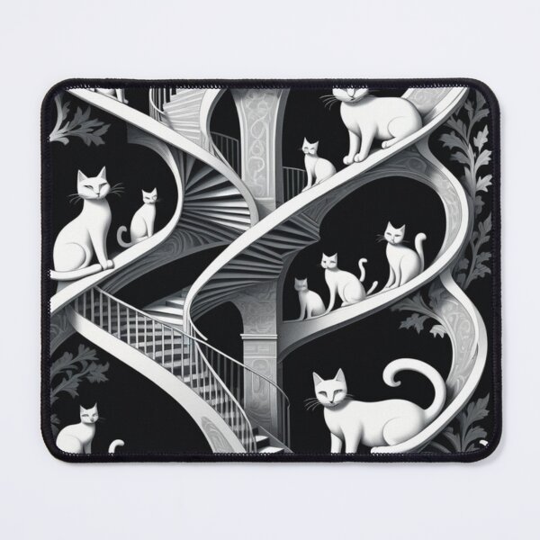 Item preview, Escher's Optical Illusion and Endless Walls and Stairs with Cats Impossible Construction designed and sold by Butler in the Home.