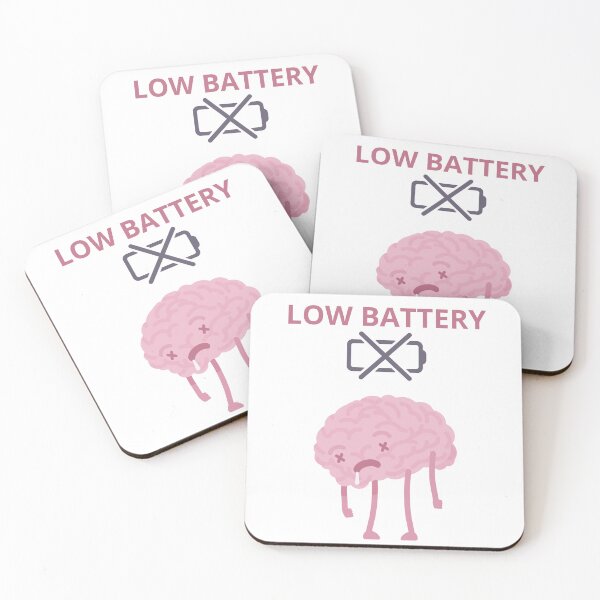 Item preview, Low Battery Mood - Energy Level Warning - Low Battery Alert designed and sold by ArtSculpt.